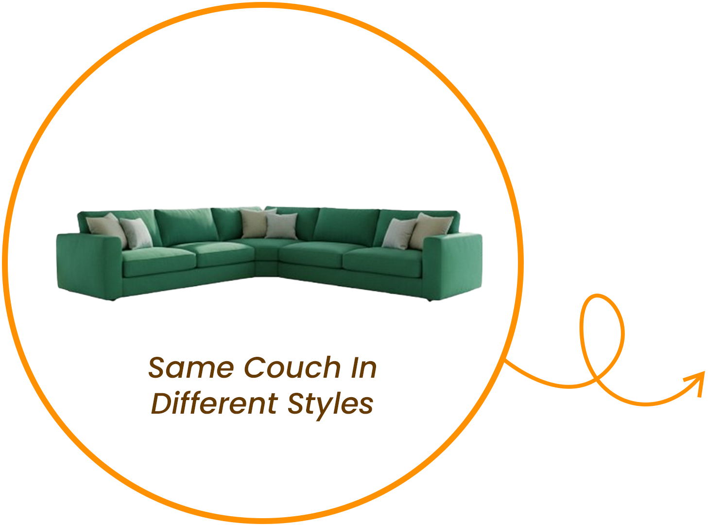 Same furniture different styles